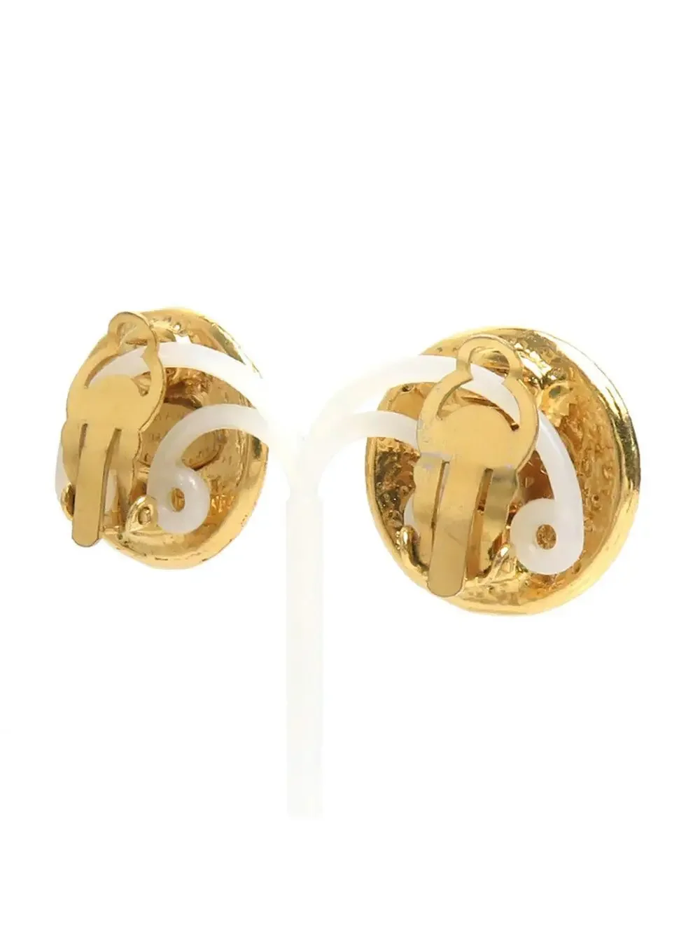 Chanel Cc Logo Clip-On Earrings Gold- #229228C76B